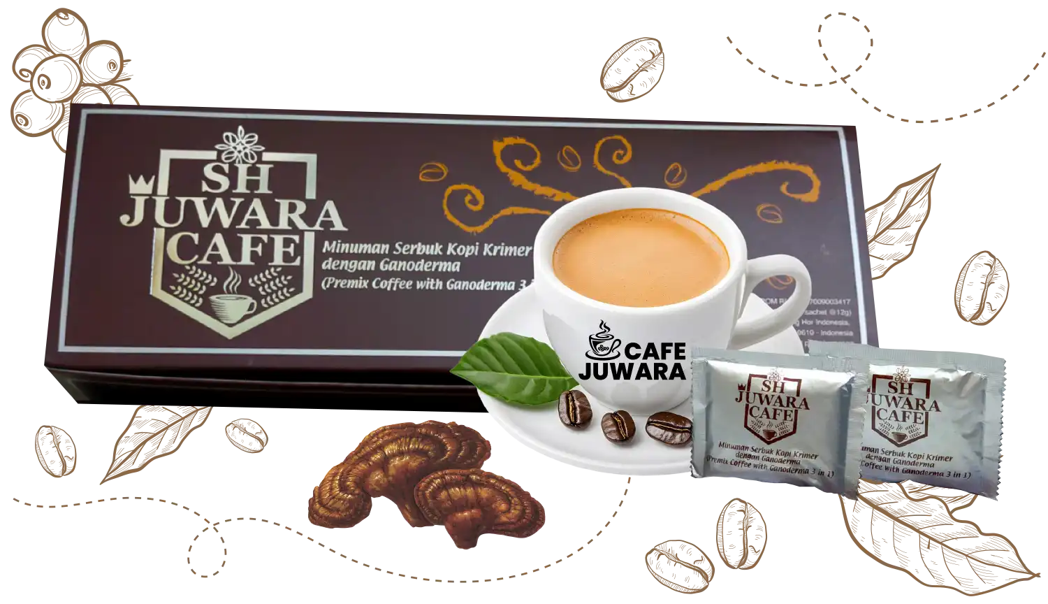 Kopi SH Juwara Cafe 3 in 1